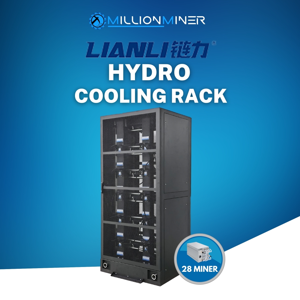 Lianli Hydro Water Cooling Cabinet for BTC Hydro ASIC Miners (Cooling Rack) 28 Miner version